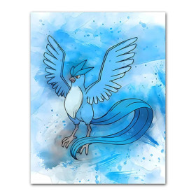 Kit de peinture par numero - Artikodin Aquarelle : L'Oiseau de Glace Majestueux