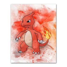 Kit de peinture par numero - Reptincel Aquarelle : L'Éclat de la Flamme Ardente