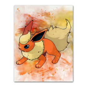 Kit de peinture par numero - Pyroli Aquarelle : Chaleur et Flammes Artistiques