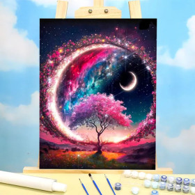 Kit de peinture par numero - Arbre de Vie Cosmique