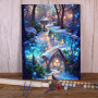 Kit de peinture par numero - Village Enchanté Enneigé