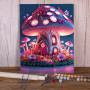 Kit de peinture par numero - Maison Champignon Enchantée