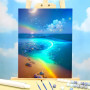 Kit de peinture par numero - Plage de Rêve Arc-en-ciel Féérique