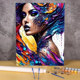 Kit de peinture par numero - Art Moderne Coloré Abstrait