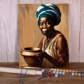 Kit de peinture par numero - Sagesse Africaine