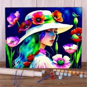 Kit de peinture par numero - Jardin Secret Féerique