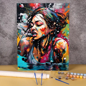 Kit de peinture par numero - Émotion Éclaboussante