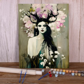 Kit de peinture par numero - Rêverie Florale & Ramures