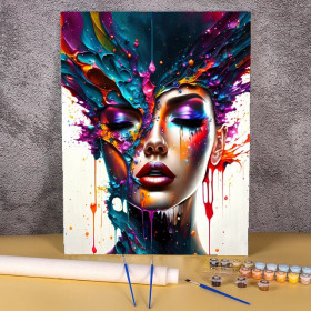 Kit de peinture par numero - Extase Psychédélique