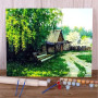 Kit de peinture par numero - La Maison Forestière et le Sentier Ensoleillé