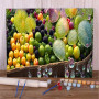 Kit de peinture par numero - Panier de Fruits & Rosée Matinale