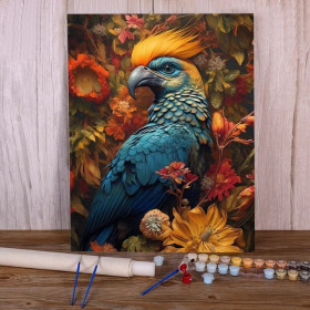 Kit de peinture par numero - Ara Automnal