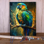 Kit de peinture par numero - Ara Mystique des Forêts