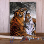 Kit de peinture par numero - Duo de Tigres en Pleine Tendresse