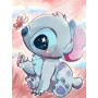 Kit de peinture par numero - Stitch et le Papillon Magique