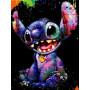 Kit de peinture par numero - Disney Stitch L'Alien Psychédélique