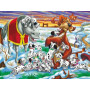 Kit de peinture par numero - Les 101 Dalmatiens Jeu d'Hiver