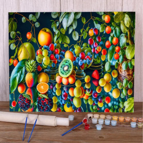Kit de peinture par numero - Verger Généreux : Explosion de Vitamines