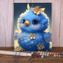 Kit de peinture par numero - Azurou le Poussin Bleu Céleste