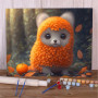 Kit de peinture par numero - Loutre Automne Nature Animaux Feuilles