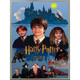 Kit de peinture par numero - Harry Potter à l'École des Sorciers : L'Affiche aux Mille Détails