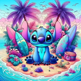Kit de peinture par numero - Stitch Surf