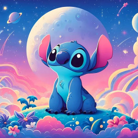 Kit de peinture par numero - Stitch Spatial Collection Disney Dreams