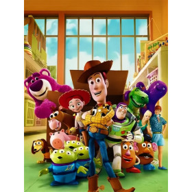 Kit de peinture par numero - Toy Story 3 La Bande au complet