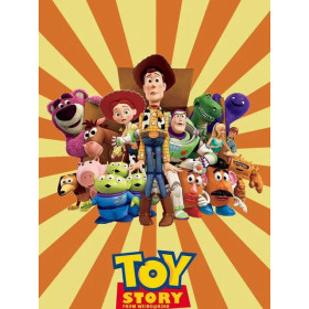 Kit de peinture par numero - Toy Story Affiche Pop Éclatante