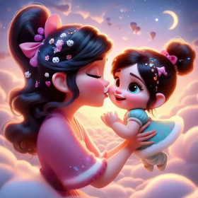 Kit de peinture par numero - Vanellope Doux Baiser Sucré