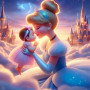 Kit de peinture par numero - Cendrillon Rêve au Château