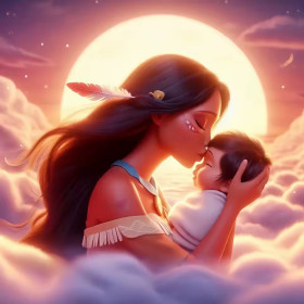 Kit de peinture par numero - Pocahontas Douceur Maternelle
