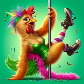 Kit de peinture par numero - Poule Pole Dance