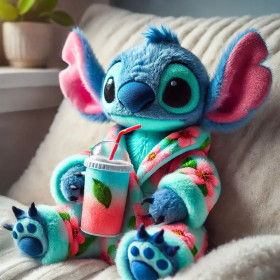 Kit de peinture par numero - Stitch Cocooning Tropical