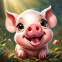 Kit de peinture par numero - Petit Cochon Kawaii