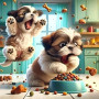Kit de peinture par numero - Chiots Gourmands