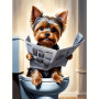Kit de peinture par numero - Yorkshire aux Toilettes