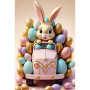 Kit de peinture par numero - Le Camion de Pâques du Lapin Coquin