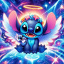 Kit de peinture par numero - Stitch Ange Gardien Galactique