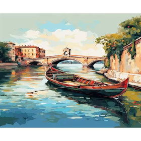 Kit de peinture par numero - Gondole Romantique à Venise