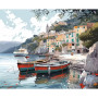 Kit de peinture par numero - Village Italien des Cinque Terre