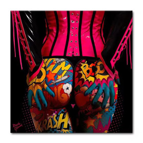 Kit de peinture par numero - Corset Pop Art Burlesque