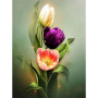 Kit de peinture par numero - Tulipes Royales | Chef-d'Œuvre Floral à Créer