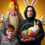 Kit de peinture par numero - Harry Potter, Dumbledore et Rogue : La Fête de Pâques