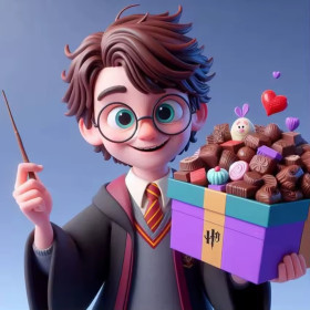 Harry Potter et sa Boîte de Chocolats Magiques