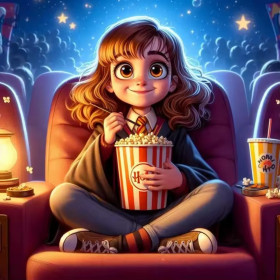 Hermione au Cinéma Soirée Magique