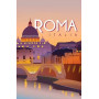 Kit de peinture par numero - Rome Italie : Affiche de Voyage Vintage au Coucher du Soleil