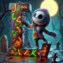 Kit de peinture par numero - Kit Halloween Jack Fluo Festif