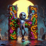 Kit de peinture par numero - Jack Élégance Fluo