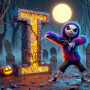 Kit de peinture par numero - Jack Danse Macabre Fluo
